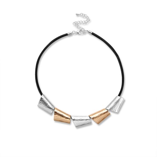 chokers fashion women irregular pendant necklace choker adjustable leather rope charm women's jewelry accessories, Golden;silver
chokers fashion women irregular pendant necklace choker adjustable leather rope charm women's jewelry accessories, Golden;silver