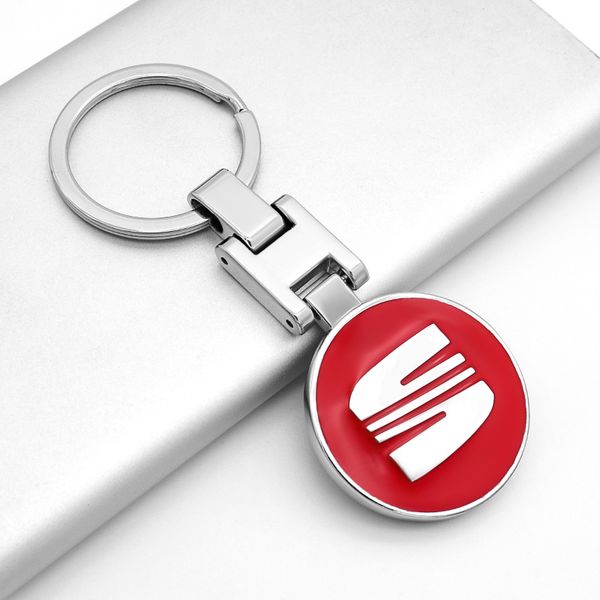 3d metal car keychain creative double-sided logo key ring car accessories for seat minimo ibiza leon exeo toledo altea mii ibx, Silver
3d metal car keychain creative double-sided logo key ring car accessories for seat minimo ibiza leon exeo toledo altea mii ibx, Silver