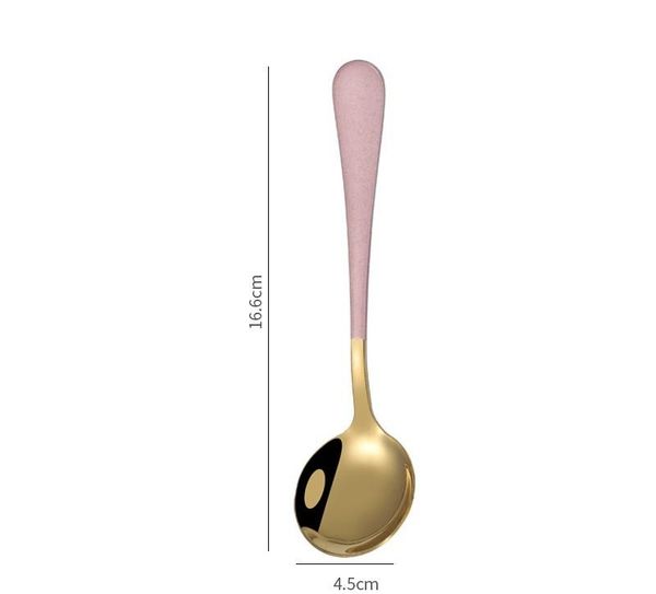 creative stainless steel soup colorful ladle stir spoons household l thickened small round spoon dessert tableware
creative stainless steel soup colorful ladle stir spoons household l thickened small round spoon dessert tableware