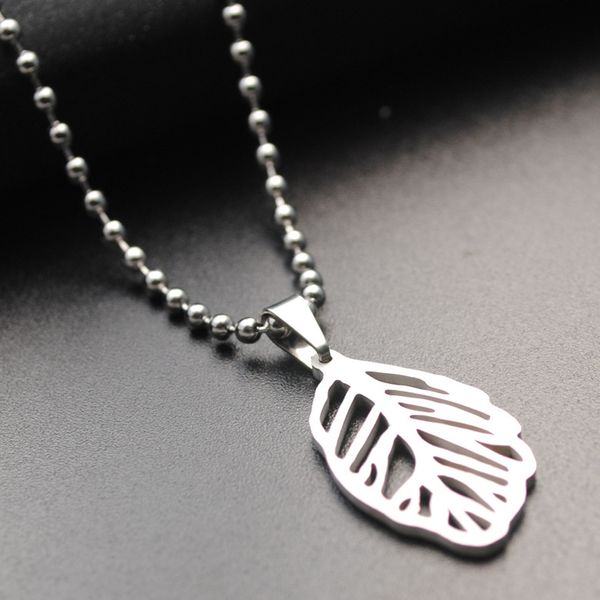 5pcs stainless steel hollow leaf plant leaves fallen leaves lucky necklace jewelry like angel feathers gift, Silver
5pcs stainless steel hollow leaf plant leaves fallen leaves lucky necklace jewelry like angel feathers gift, Silver