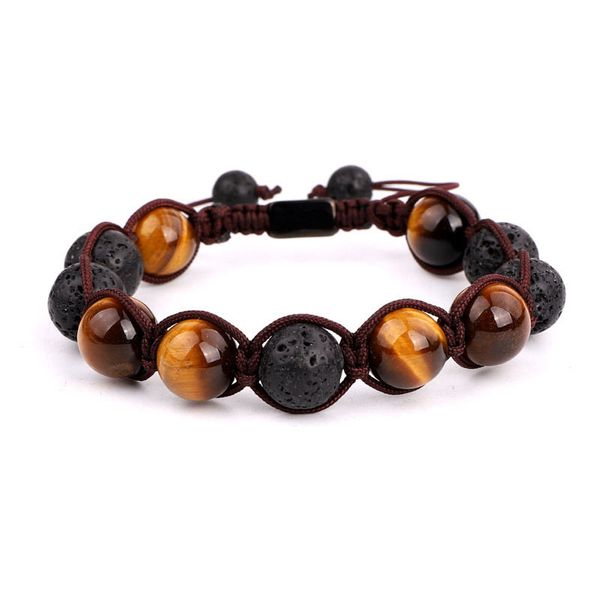 natural stone a grade tiger eye energy power diffuser braided macrame men jewelry bracelet gift, Black
natural stone a grade tiger eye energy power diffuser braided macrame men jewelry bracelet gift, Black