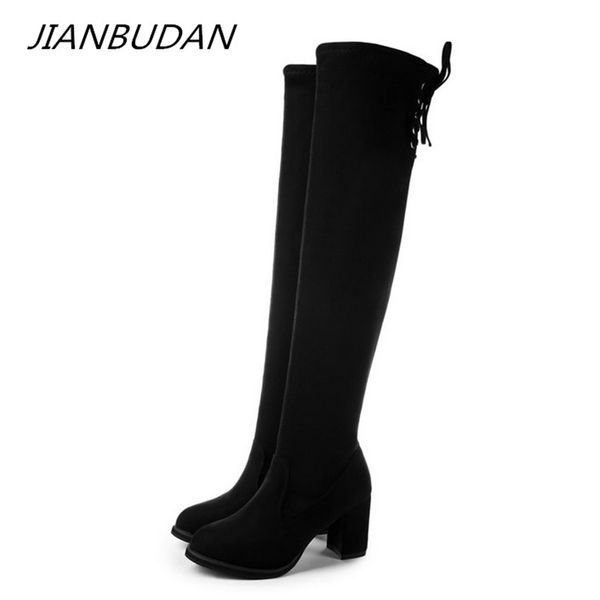 jianbudan women's autumn elasticity thigh boots high heel lace-up over the knee boots winter plush warm high 35-40, Black
jianbudan women's autumn elasticity thigh boots high heel lace-up over the knee boots winter plush warm high 35-40, Black