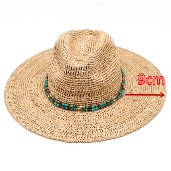 stingy brim hats 202107-gaoda bohemian style green beads handmade raffia grass fedoras cap men women leisure holiday beach jazz hat, Blue;gray
stingy brim hats 202107-gaoda bohemian style green beads handmade raffia grass fedoras cap men women leisure holiday beach jazz hat, Blue;gray