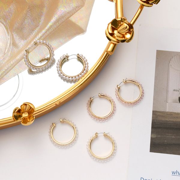 korean simple temperament crystal imitation pearl hoop earrings fashion beautiful women girl jewelry accessories, Golden;silver
korean simple temperament crystal imitation pearl hoop earrings fashion beautiful women girl jewelry accessories, Golden;silver