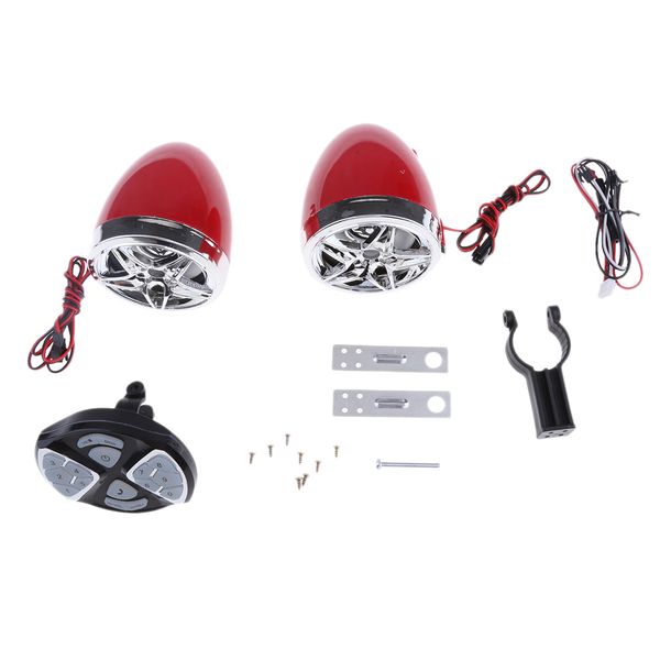 motorcycle motorbike audio fm radio mp3 player stereo speakers sound system dc12v