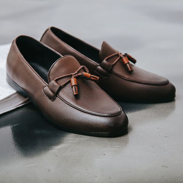 cimim brand business fashion men leather shoes italy comfortable luxury tassel driving lazy office shoes big size men loafers, Black
cimim brand business fashion men leather shoes italy comfortable luxury tassel driving lazy office shoes big size men loafers, Black
