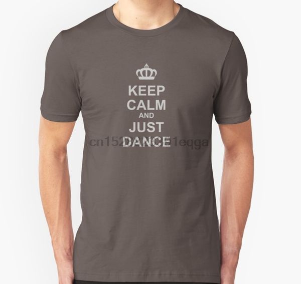 men short sleeve tshirt keep calm and just dance t shirt women t-shirt