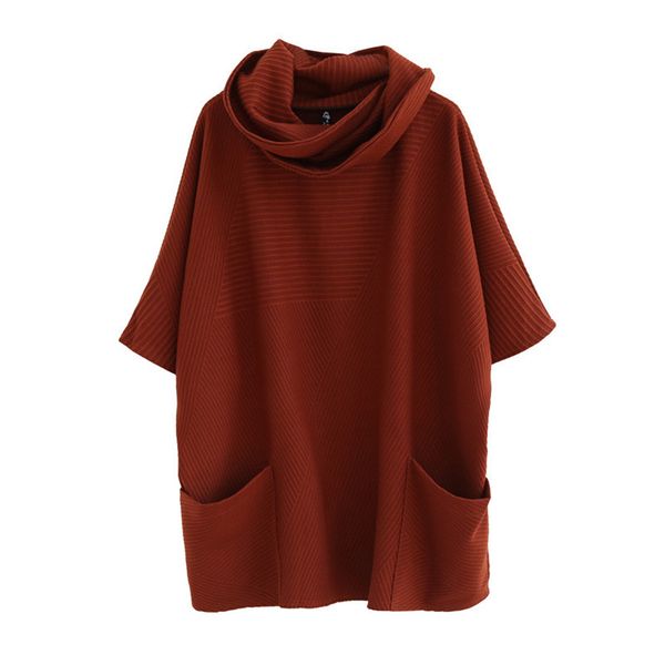 blouse women casual autumn winter large size half-sleeve female shirt heap collar pockets loose women long top, White
blouse women casual autumn winter large size half-sleeve female shirt heap collar pockets loose women long top, White