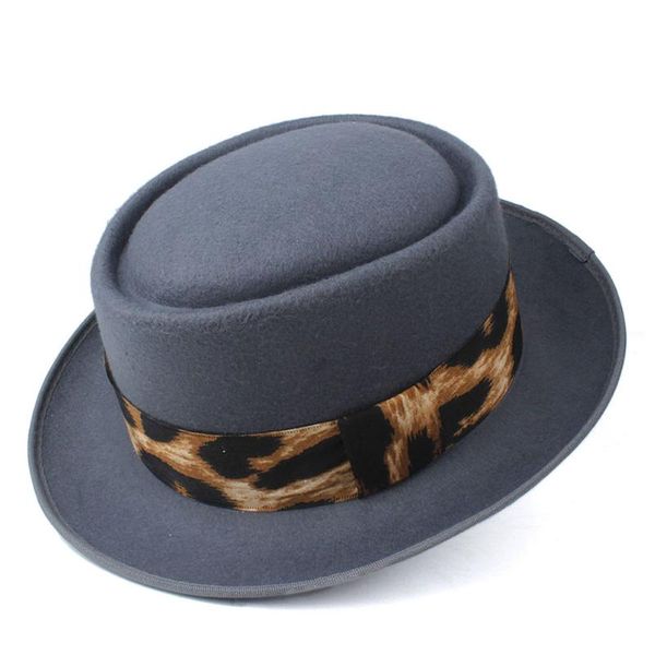 wide brim hats women men wool pork pie hat fedora elegant lady flat vintage trilby fascinator size 58cm, Blue;gray
wide brim hats women men wool pork pie hat fedora elegant lady flat vintage trilby fascinator size 58cm, Blue;gray