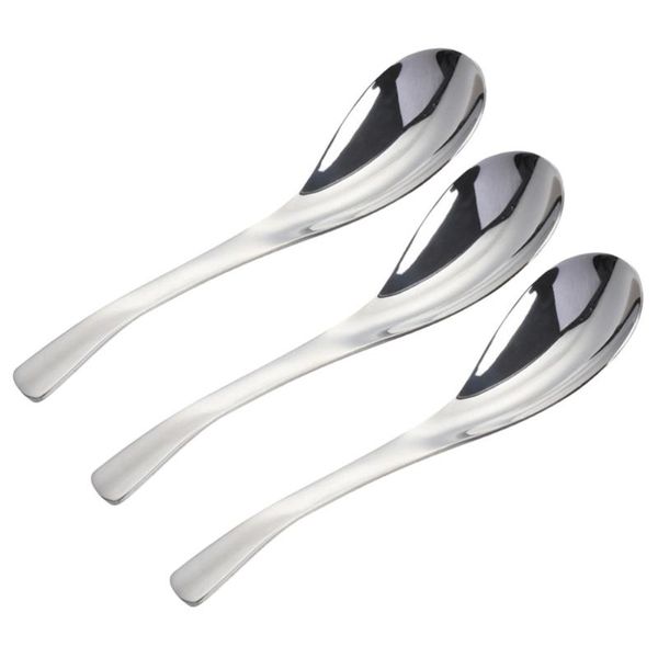 spoons 3pcs stainless steel spoon meal soup rice thickening tableware serving (small size)
spoons 3pcs stainless steel spoon meal soup rice thickening tableware serving (small size)