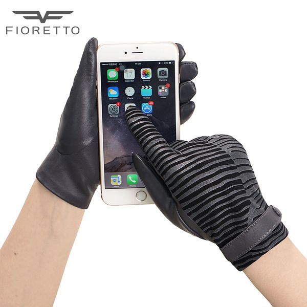 fioretto black geniune leather gloves for women knitted wool cashmere lining touch screen winter leather driving gloves mittens, Blue;gray
fioretto black geniune leather gloves for women knitted wool cashmere lining touch screen winter leather driving gloves mittens, Blue;gray