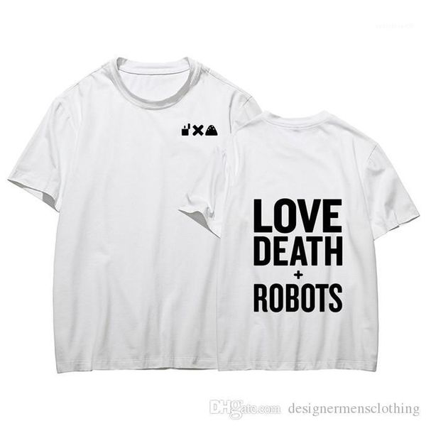summer print round neck short sleeve mens fashion quick drying mens tees love death and robots mens tshirts, White;black
summer print round neck short sleeve mens fashion quick drying mens tees love death and robots mens tshirts, White;black