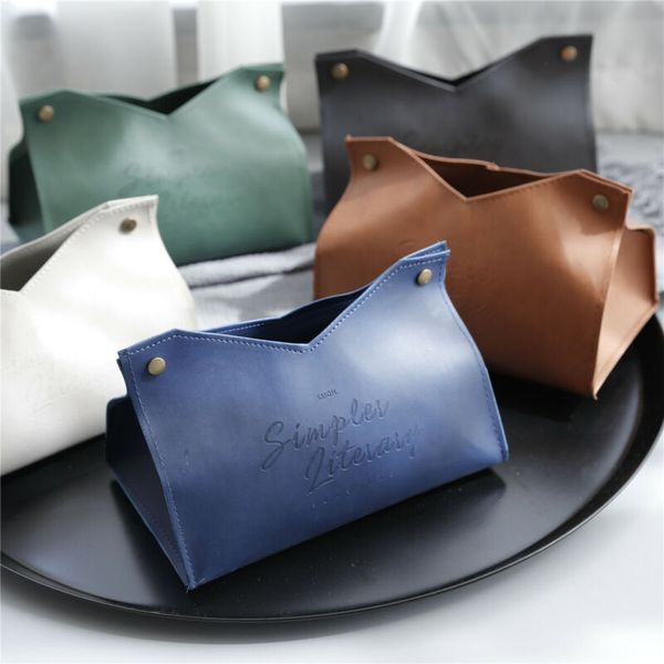 solid useful tissue box pu leather cover napkin storage holder paper organizer fashionable case home office room container
solid useful tissue box pu leather cover napkin storage holder paper organizer fashionable case home office room container