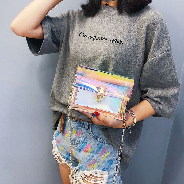 female ladies clutches beach bag lady purse sac laser transparent pvc shoulder bags in women's totes handbag messenger bag
female ladies clutches beach bag lady purse sac laser transparent pvc shoulder bags in women's totes handbag messenger bag