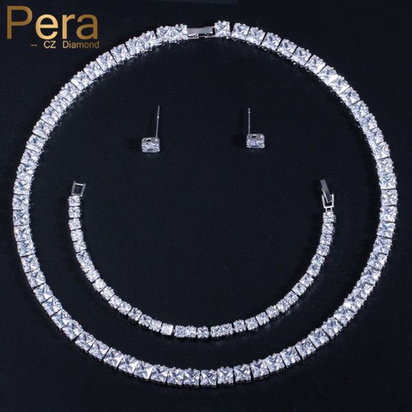 pera + cubic zirconia mirco pave full sparkling big square shape choker necklace earring bracelet for women j030, Silver
pera + cubic zirconia mirco pave full sparkling big square shape choker necklace earring bracelet for women j030, Silver