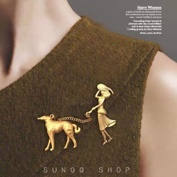 pins, brooches korea design brooch gold metal walk the dog women girl elegant simple retro fashion for girls gift party, Gray
pins, brooches korea design brooch gold metal walk the dog women girl elegant simple retro fashion for girls gift party, Gray