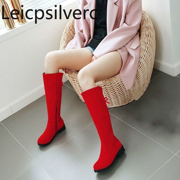 women's boots new autumn and winter fashion butterfly knot zipper round head thick heel low-heeled high tube women's shoes 34-39, Black
women's boots new autumn and winter fashion butterfly knot zipper round head thick heel low-heeled high tube women's shoes 34-39, Black