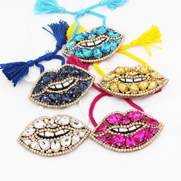 charm bracelets personality fashion rhinestone lip bracelet baroque sponge exaggerated colored rhinestones hand sewing lips 521, Golden;silver
charm bracelets personality fashion rhinestone lip bracelet baroque sponge exaggerated colored rhinestones hand sewing lips 521, Golden;silver