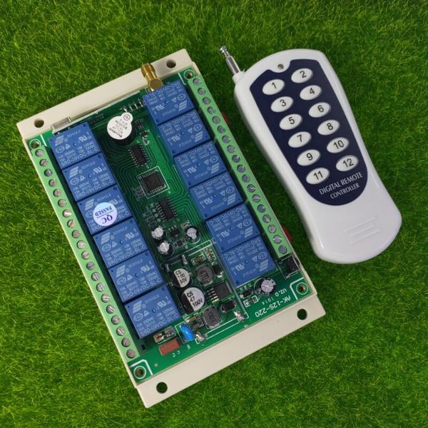 remote controlers ac dc 12v 24v 48v 10a 12 channel rf wireless control light switch industrial/farm power on/off 100m
remote controlers ac dc 12v 24v 48v 10a 12 channel rf wireless control light switch industrial/farm power on/off 100m