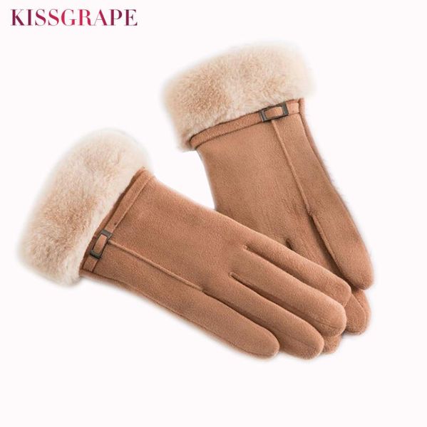 five fingers gloves warm winter women suede leather ladies outdoor driving riding furry mitts womens touch screen mittens, Blue;gray
five fingers gloves warm winter women suede leather ladies outdoor driving riding furry mitts womens touch screen mittens, Blue;gray