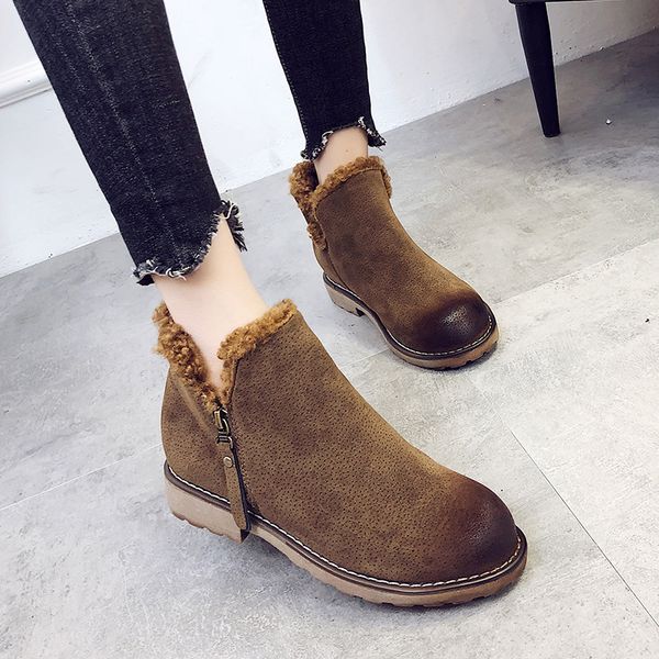 zip winter women's snow boots non-slip thick warm ankle boot for woman fashion solid female cotton shoes black brown botas
zip winter women's snow boots non-slip thick warm ankle boot for woman fashion solid female cotton shoes black brown botas