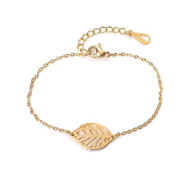 new stainless steel chain bracelets leaf hollow gold & bracelet for fashion women girls jewelry gifts 16.5cm long, 1 pc, Golden;silver
new stainless steel chain bracelets leaf hollow gold & bracelet for fashion women girls jewelry gifts 16.5cm long, 1 pc, Golden;silver
