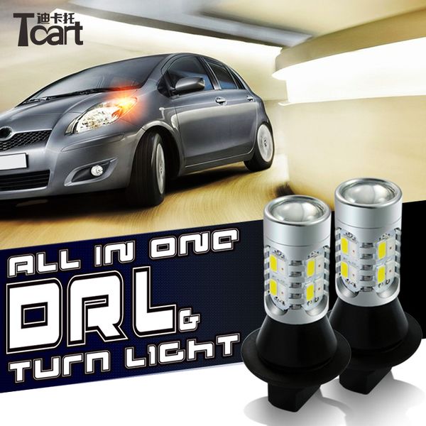 tcart 2pcs car bulbs drl daytime running lights turn signals auto led white+amber lamp wy21w t20 7440 for murano z51 2012
tcart 2pcs car bulbs drl daytime running lights turn signals auto led white+amber lamp wy21w t20 7440 for murano z51 2012