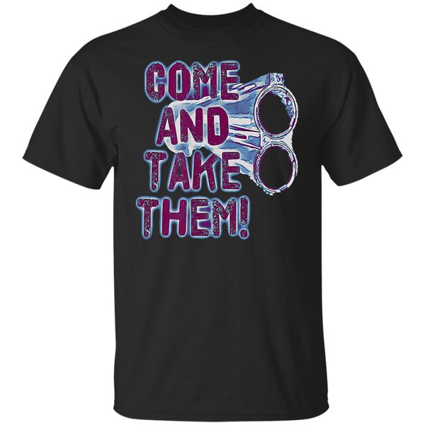 come and take them black women men t shirts short sleeve tee s 2xl cool gift personality tee shirt