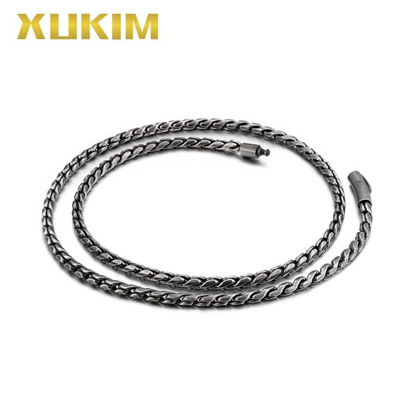 chains xcn205 xukim jewelry stainless steel gun black color link chain necklace men fasion women 2021 gift, Silver
chains xcn205 xukim jewelry stainless steel gun black color link chain necklace men fasion women 2021 gift, Silver