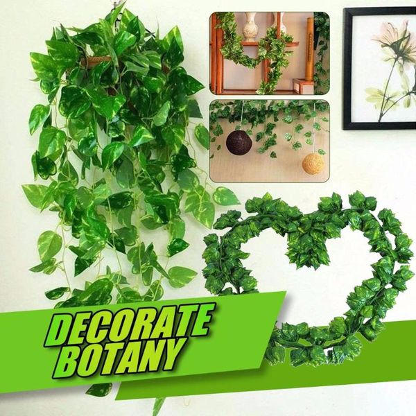 12pcs artificial ivy green leaf garland plants vine fake foliage flowers home decor plastic artificial flower rattan string 
12pcs artificial ivy green leaf garland plants vine fake foliage flowers home decor plastic artificial flower rattan string