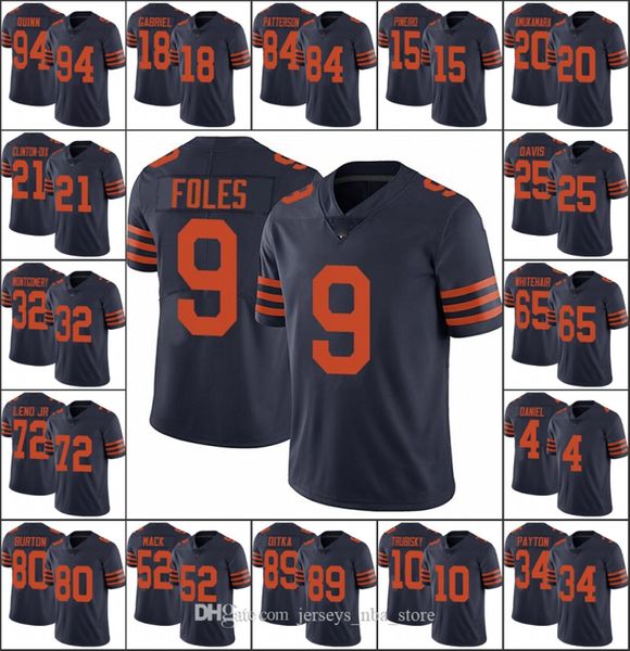 Chicago Bears Men #34 Walter Payton 52 Khalil Mack 9 Nick Foles 12 Robinson Navy Custom Women Youth NFL Legend Football Jersey
Chicago Bears Men #34 Walter Payton 52 Khalil Mack 9 Nick Foles 12 Robinson Navy Custom Women Youth NFL Legend Football Jersey