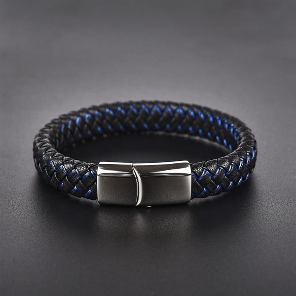 men jewelry braided leather bracelet for male stainless steel magnetic clasp fashion bangles, Golden;silver
men jewelry braided leather bracelet for male stainless steel magnetic clasp fashion bangles, Golden;silver