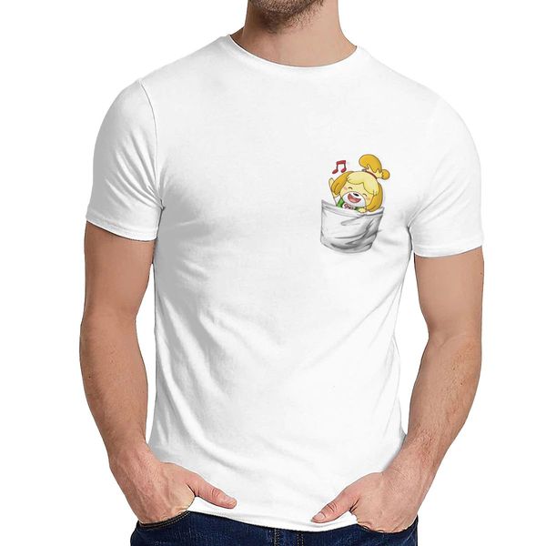 cute isabelle animal crossing t shirt new design pure cotton clothes o-neck
