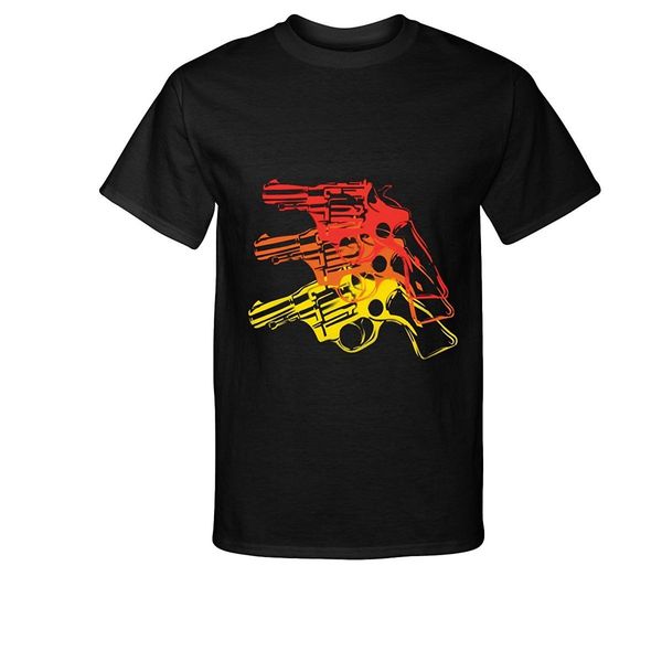 2019 new fashion tee shirt casual pop gun 1 handgun colours t-shirt