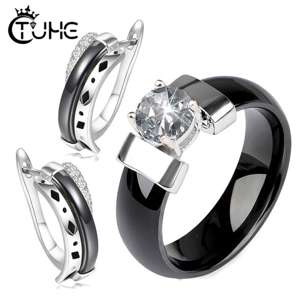 earrings & necklace bling rhinestone ceramic jewelry sets for women 6mm ring stud earring set material crystal female gift, Silver
earrings & necklace bling rhinestone ceramic jewelry sets for women 6mm ring stud earring set material crystal female gift, Silver