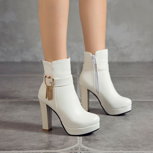 round toe women's boots autumn zipper booties ladies shoes woman winter shoes platform luxury designer 2020 rubber sexy, Black
round toe women's boots autumn zipper booties ladies shoes woman winter shoes platform luxury designer 2020 rubber sexy, Black