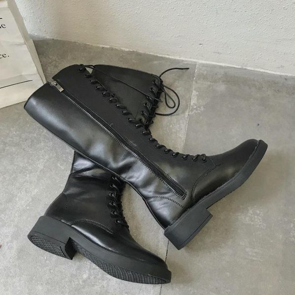 2020 new women's knee-high boots autumn pu lace-up shoes woman flat heels ladies oxford rain boots, Black
2020 new women's knee-high boots autumn pu lace-up shoes woman flat heels ladies oxford rain boots, Black