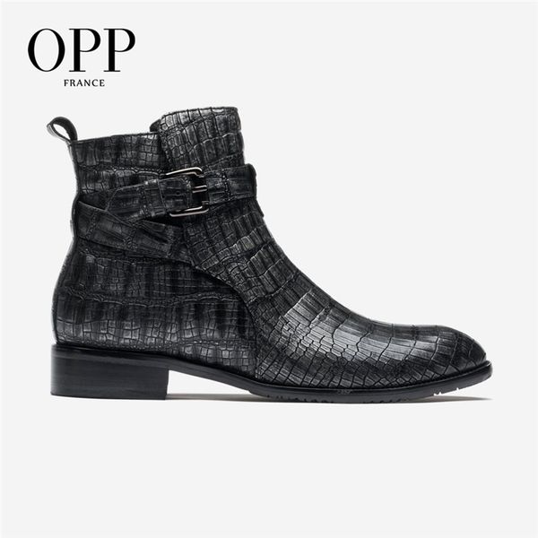 boots opp men's shoes rivets high personalized wild punk metal head leather casual lace-up, Black
boots opp men's shoes rivets high personalized wild punk metal head leather casual lace-up, Black