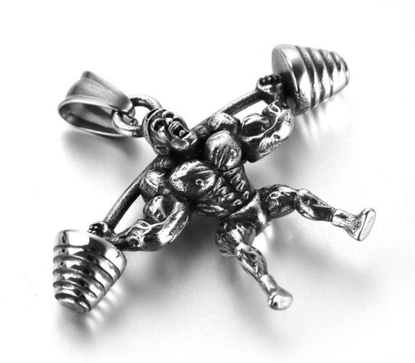 muscle man pendant necklace stainless steel weight lifting fitness sport necklace figure charm men bodybuilding gym88, Silver
muscle man pendant necklace stainless steel weight lifting fitness sport necklace figure charm men bodybuilding gym88, Silver