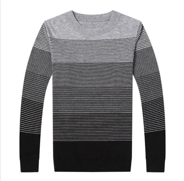 mens striped round neck sweater fashion trend autumn winter contrast color patchwork long sleeve sweater designer casual slim knits sweater, White;black
mens striped round neck sweater fashion trend autumn winter contrast color patchwork long sleeve sweater designer casual slim knits sweater, White;black
