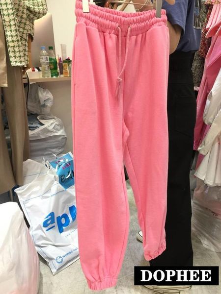 2020 spring and autumn new candy-color sports pants women elastic waist drawstring casual sweatpants loose girls pants, Black;white
2020 spring and autumn new candy-color sports pants women elastic waist drawstring casual sweatpants loose girls pants, Black;white