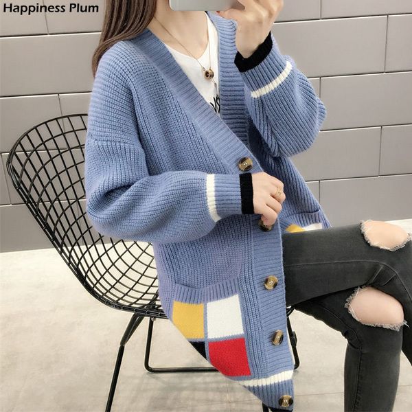 women's knits & tees spring autumn style women korean casual knitting sweater pocket single breasted outerwear female long cardigan, White
women's knits & tees spring autumn style women korean casual knitting sweater pocket single breasted outerwear female long cardigan, White