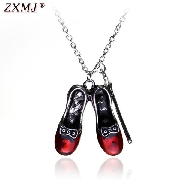 zxmj alice in wonderland crystal shoe necklace movie periphery magic wand pendant necklace fashion jewelry for women girls gift, Silver
zxmj alice in wonderland crystal shoe necklace movie periphery magic wand pendant necklace fashion jewelry for women girls gift, Silver