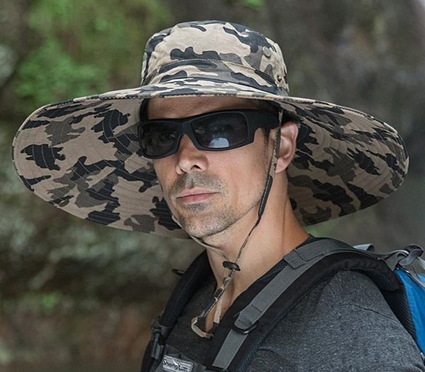 summer uv protection sun hat men quick dryingcamouflage bucket fishing hat big wide brim breathable mesh outdoor hunting safari, Blue;gray
summer uv protection sun hat men quick dryingcamouflage bucket fishing hat big wide brim breathable mesh outdoor hunting safari, Blue;gray
