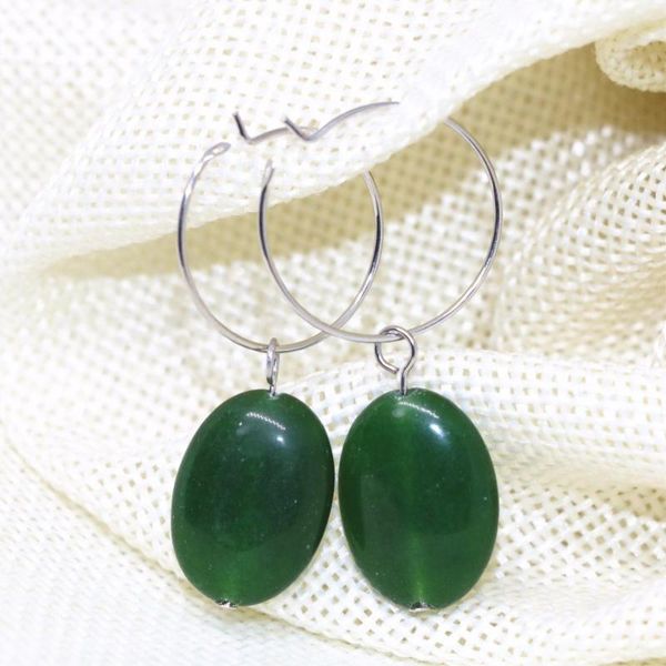 6 color oval chalcedony jades stone dangle earrings for women special eardrop high grade factory outlet jewelry 13*18mm b1781, Silver
6 color oval chalcedony jades stone dangle earrings for women special eardrop high grade factory outlet jewelry 13*18mm b1781, Silver