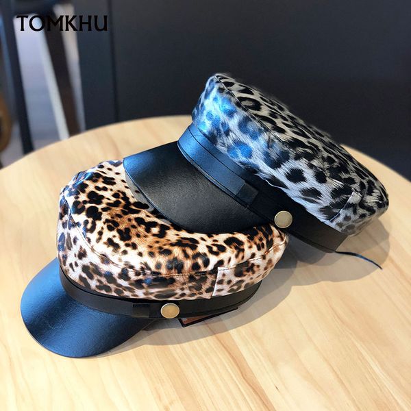 stingy brim hats autumn winter flat-hat for women korean pu leather leopard print navy octagonal british style sombrero mujer visors, Blue;gray
stingy brim hats autumn winter flat-hat for women korean pu leather leopard print navy octagonal british style sombrero mujer visors, Blue;gray