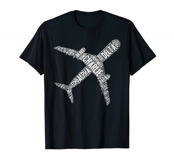 phonetic alphabet airplane shirt - aviation pilot t-shirt