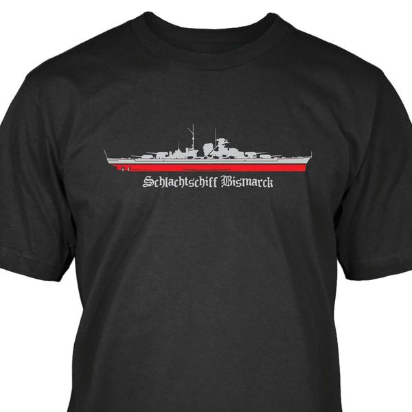 2019 100% cotton schlachtschiff bismarck t-shirt