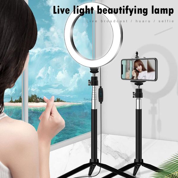 3 in 1 led selfie ring light 20cm dimmable p studio light with abs phone holder tripod live broadcast props 30x21x5cm
3 in 1 led selfie ring light 20cm dimmable p studio light with abs phone holder tripod live broadcast props 30x21x5cm