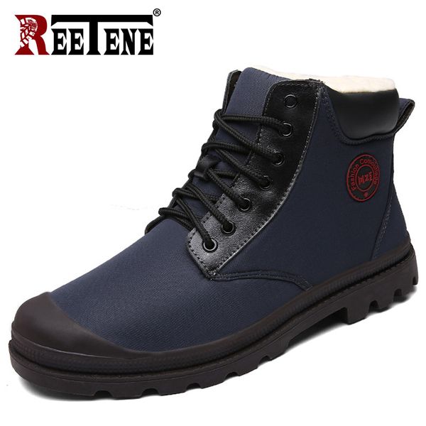 reetene winter comfortable men boots lace-up non-slip snow shoes fashion casual hard-wearing boots keep warm youth cotton, Black
reetene winter comfortable men boots lace-up non-slip snow shoes fashion casual hard-wearing boots keep warm youth cotton, Black